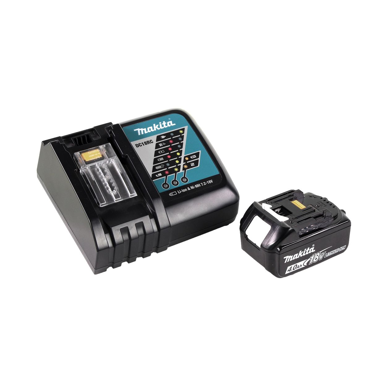 Makita DCB 200 RM1A Heizdecke 14,4V - 18 V 3 Heizstufen USB Anschluss + 1x Akku 4,0Ah + Ladegerät - Toolbrothers