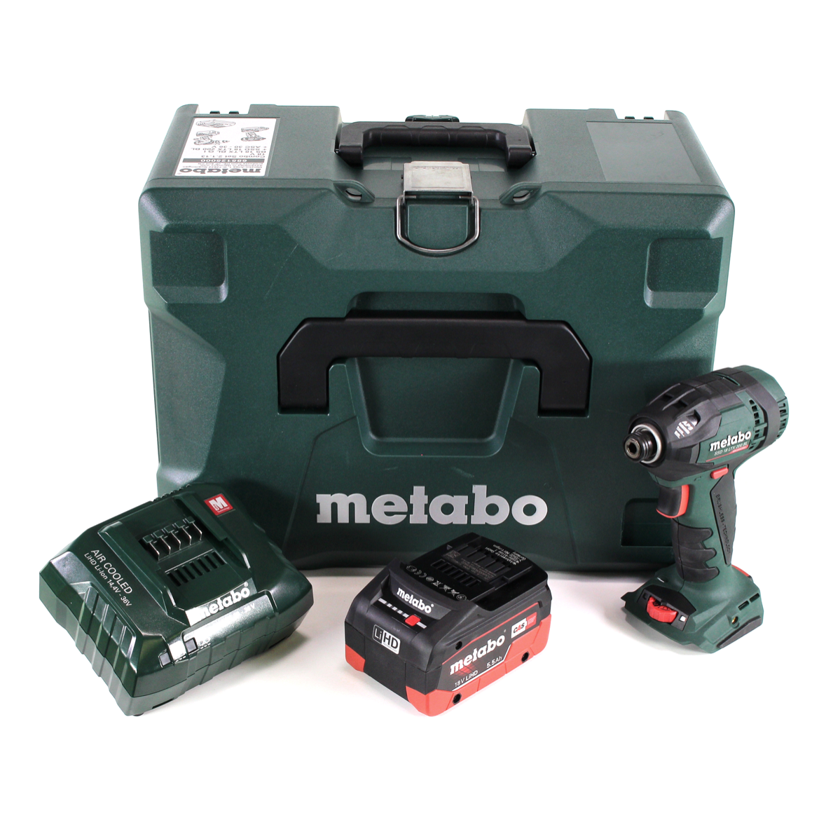 Metabo SSD 18 LTX 200 BL Akku Schlagschrauber 18V 200Nm 1/4" Brushless + 1x Akku 5,5Ah + Ladegerät + MetaLoc - Toolbrothers