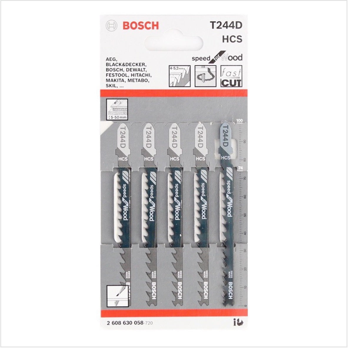 Bosch Heimwerker PST 670 (CT) Stichsäge 500W + 5x Stichsägeblätter T 244 D + 3x Stichsägeblätter + Koffer - Toolbrothers