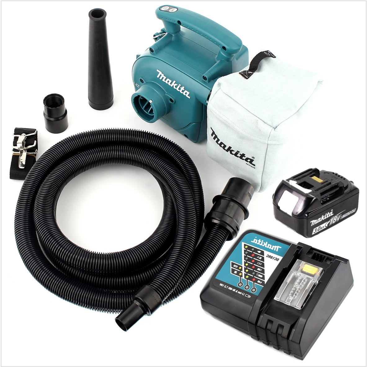 Makita DVC 350 RF1 Akku Staubsauger 18V + 1x Akku 3,0Ah + Ladegerät - Toolbrothers