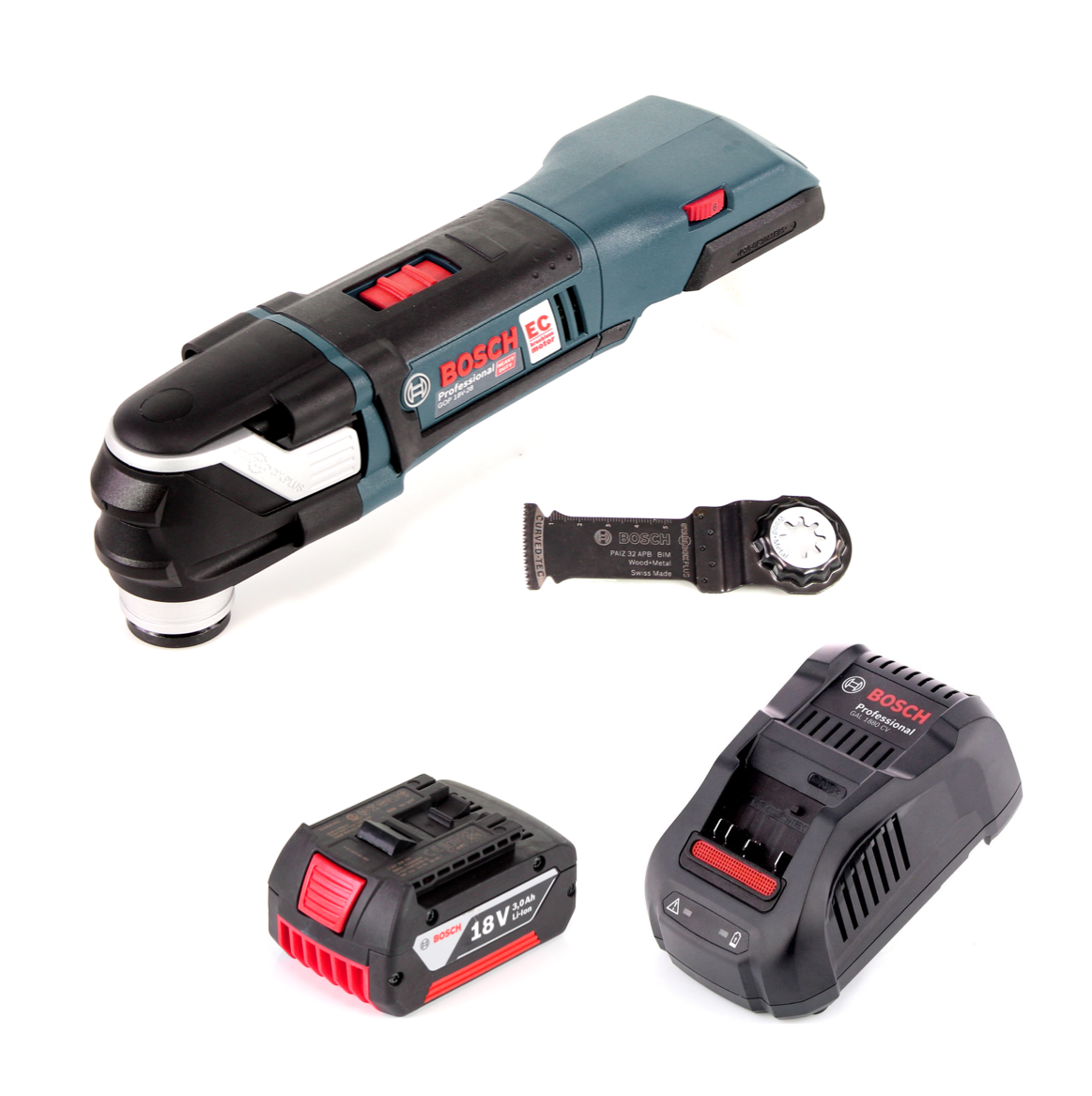 Bosch GOP 18V-28 Akku Multi-Cutter 18V StarlockPlus Brushless + 1x Akku 3,0Ah + Ladegerät - Toolbrothers