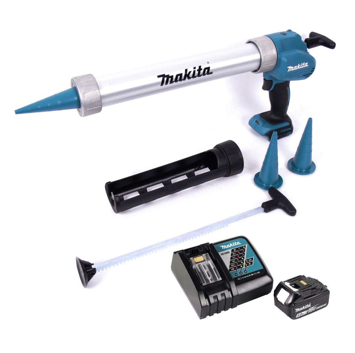 Makita DCG 180 RG1X Akku Kartuschenpistole 18 V + 1x Akku 6,0 Ah + Ladegerät - Toolbrothers