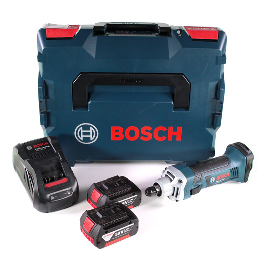 Bosch GGS 18 V-LI Akku Geradschleifer 18V + 2x Akku 3,0Ah + Ladegerät + L-Boxx - Toolbrothers
