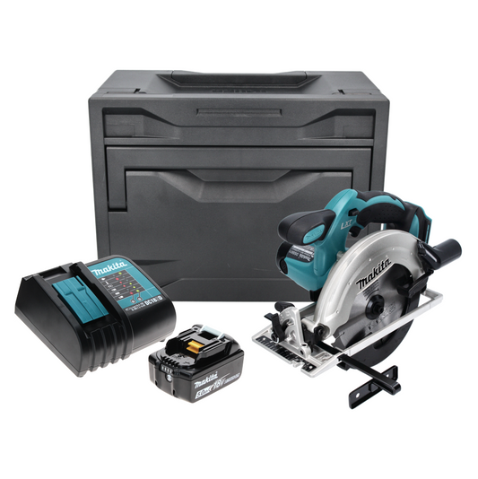 Makita DSS 611 ST1X Akku Handkreissäge 18 V 165 mm + 1x Akku 5,0 Ah + Ladegerät + Makbox - Toolbrothers