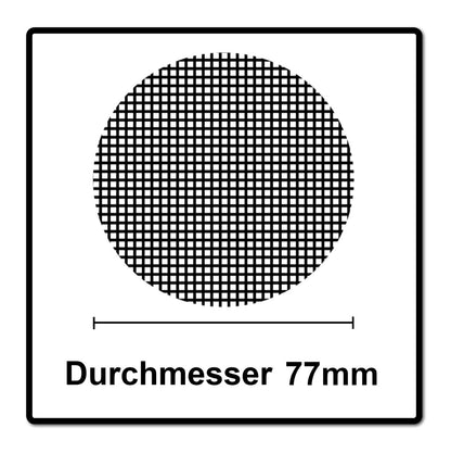 Mirka ABRANET Schleifscheiben Grip Ø 77mm Durchmesser P180 50 Stk. ( 5420305018 ) - Toolbrothers