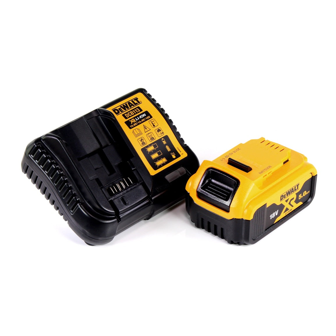 DeWalt DCS 572 P1 Akku Handkreissäge 18V 184 x 16 mm + 1x Akku 5,0 Ah + Ladegerät + T-STAK - Toolbrothers