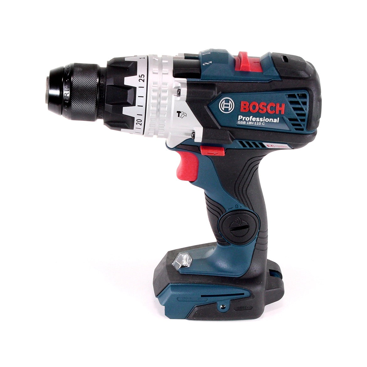 Bosch GSB 18V-110 C Akku Schlagbohrschrauber Professional 18V 110Nm + 1x Akku 2,0 Ah + L-Boxx - ohne Ladegerät - Toolbrothers