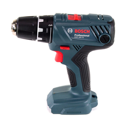 Bosch Professional GSR 18 V-21 Perceuse-visseuse sans fil + Coffret de transport - sans Batterie, sans Chargeur