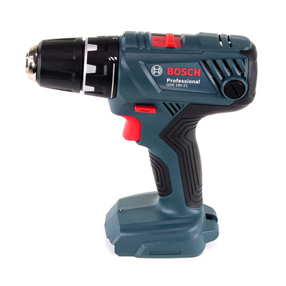 Bosch Professional GSR 18V-21 Akku Bohrschrauber 18V 55Nm + 2x Akku 6,0Ah + Ladegerät + Koffer