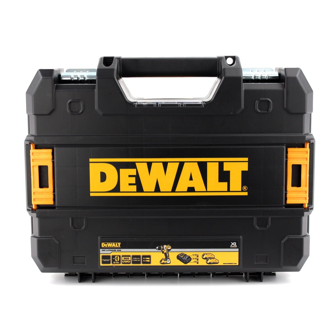 Clé à chocs sans fil DeWalt DCF 887 D2 18V 205Nm 1/4" sans balais + jeu de 19 forets + 2x batterie 2,0Ah + chargeur rapide + TSTAK