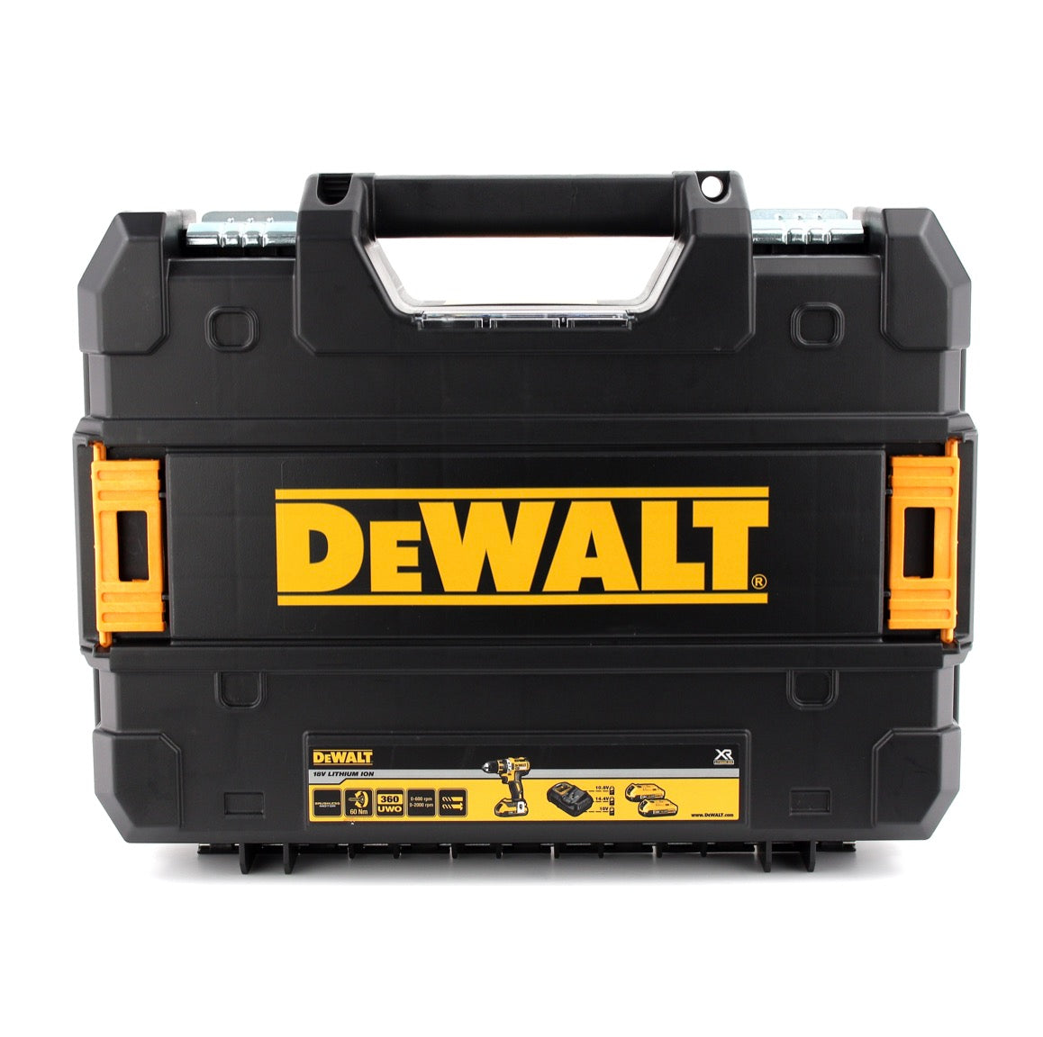 Clé à chocs sans fil DeWalt DCF 887 P2 18V 205Nm sans balais + 19 pièces. Coffret de forets + 2x batterie 5,0Ah + chargeur + TSTAK