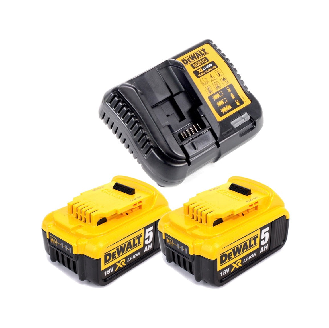 DeWalt DCF 887 P2 Akku Schlagschrauber 18V 205Nm Brushless + 19tlg. Bit Bohrer Set + 2x Akku 5,0Ah + Ladegerät + TSTAK