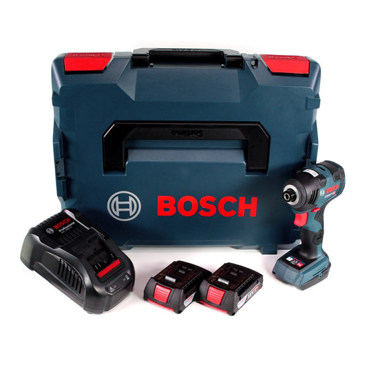 Bosch GDR 18 V-160 Visseuse à chocs sans fil 1/4" Douille hexagonale +Coffret L-Boxx - sans Batterie, ni Chargeur