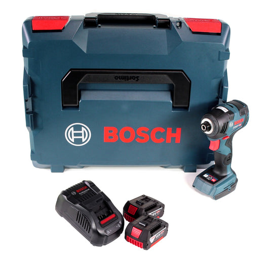 Bosch GDR 18V-160 Akku Drehschlagschrauber 18V 160Nm + 2x Akku 5,0Ah + Ladegerät + L-Boxx