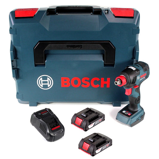 Bosch GDX 18V-200 C Akku Drehschlagschrauber 18V 200 Nm Brushless + 2x Akku 2,0Ah + Ladegerät + L-Boxx