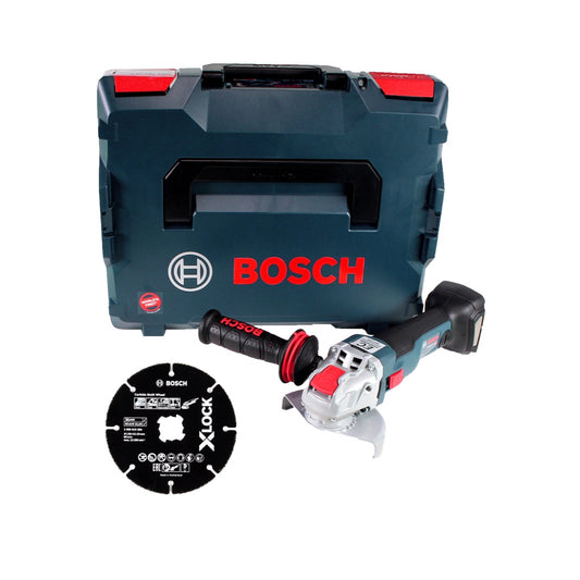 Bosch GWX 18V-10 C Meuleuse angulaire sans fil 18V 125mm brushless X-LOCK ( 06017B0200 ) + Coffret de transport L-BOXX - sans Batterie, sans Chargeur