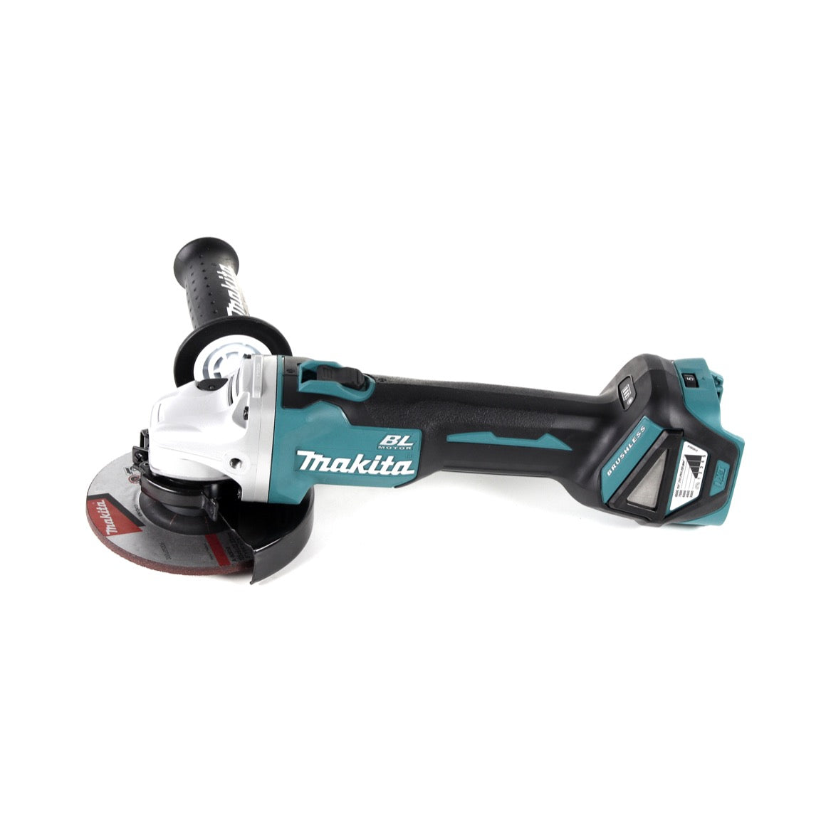 Makita DGA 511 ZJ Akku Winkelschleifer 18 V 125mm Brushless + Trennscheibe + Makpac - ohne Akku, ohne Ladegerät