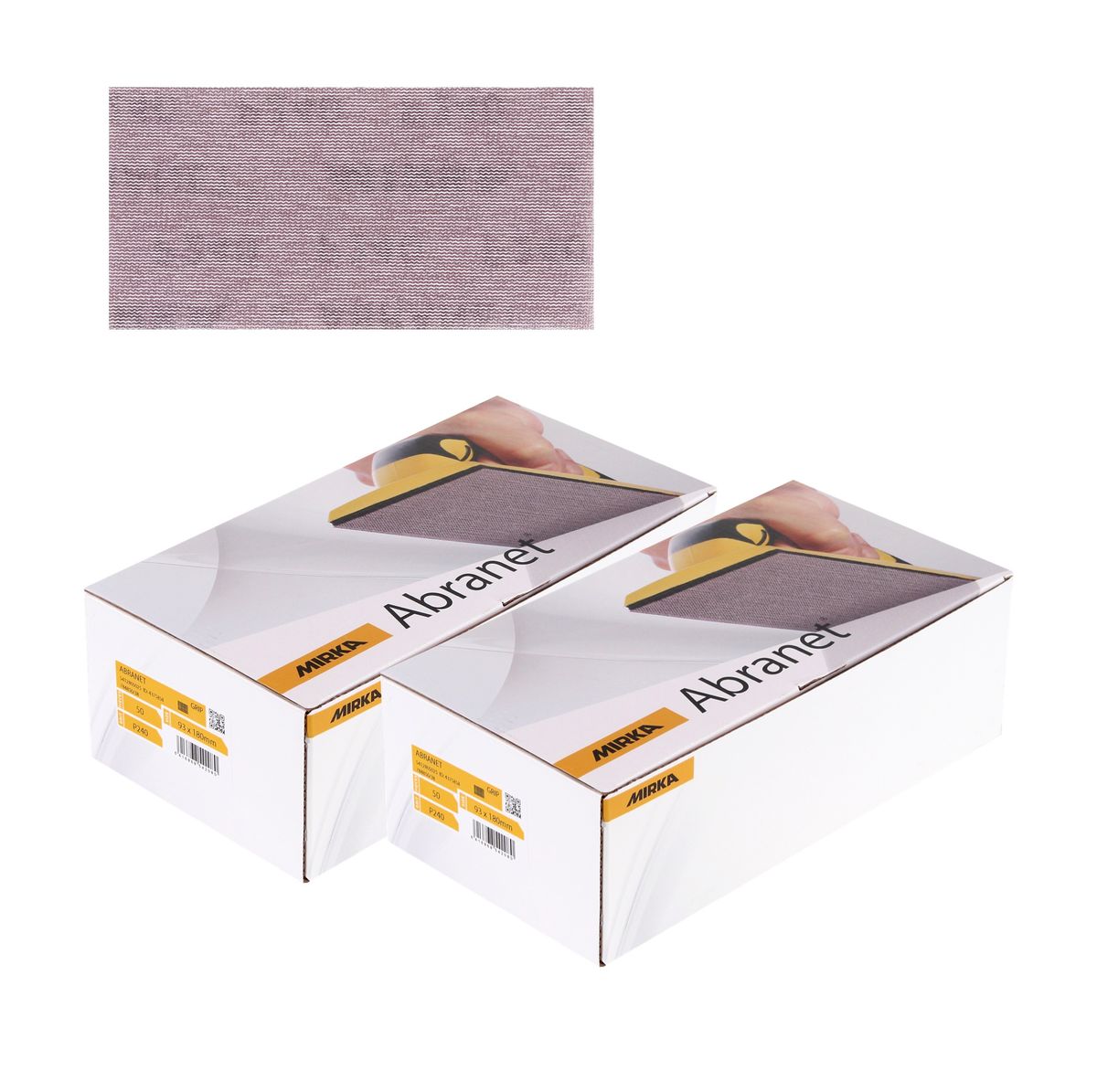 Mirka ABRANET Bandes abrasives Grip 93x180mm, P240 - 100 pcs. (2x 5412805025)