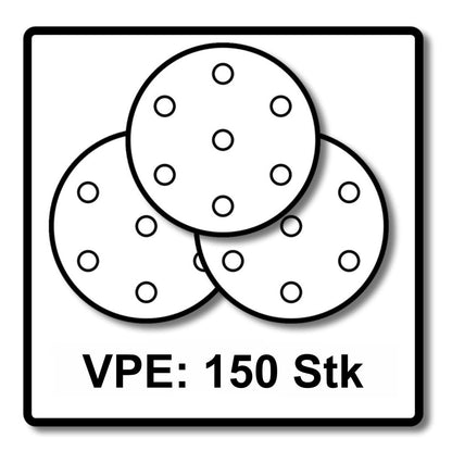 Mirka AROP-B 312NV 77mm Exzenterschleifer Poliermaschine Hub 12mm 10,8V Brushless ( 8991012311 ) + 2x Akku 2,5Ah + Ladegerät + 150x ABRANET Schleifscheiben