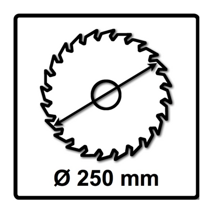 Bosch Kreissägeblatt Expert for Wood 250 x 1,6 x 30 mm 48 Zähne für Holz ( 2x 2608644523 )