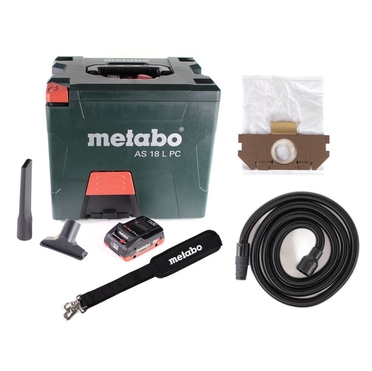 Metabo AS 18 L PC Akku Sauger 18V 7,5L ( 602021850 ) + 1x Akku LiHD 4,0Ah  - ohne Ladegerät - Toolbrothers