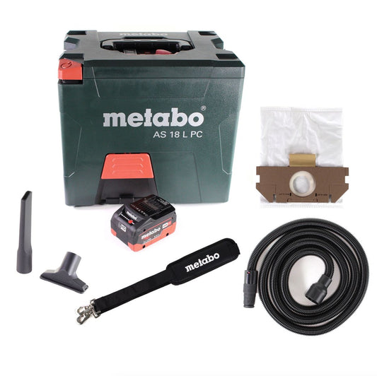 Metabo AS 18 L PC Akku Sauger 18V 7,5L ( 602021850 ) + 1x Akku LIHD 5,5Ah - ohne Ladegerät - Toolbrothers