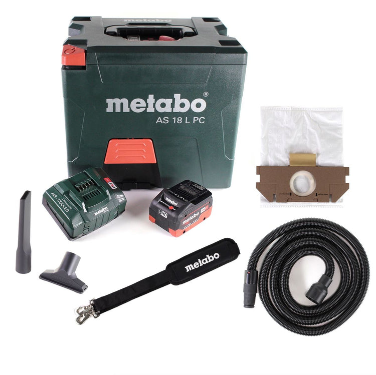 Metabo AS 18 L PC Akku Sauger 18V 7,5L ( 602021850 ) + 1x Akku LIHD 5,5Ah + Ladegerät - Toolbrothers