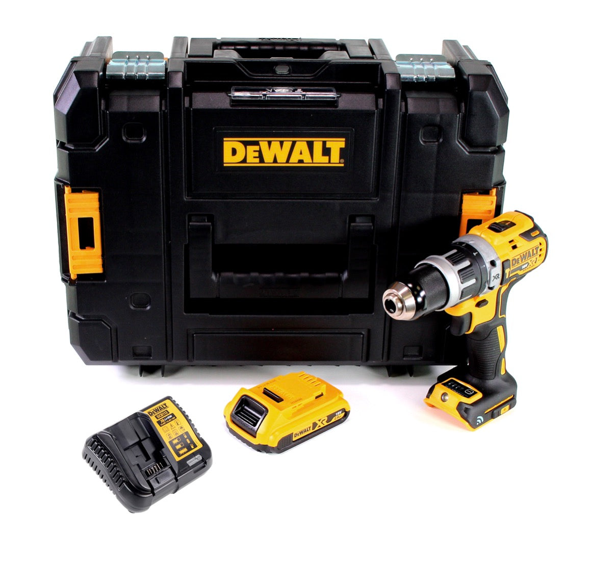 Perceuse à percussion sans fil Dewalt DCD 797 D1 18V sans balais + 1x batterie 2,0Ah + chargeur + TSTAK