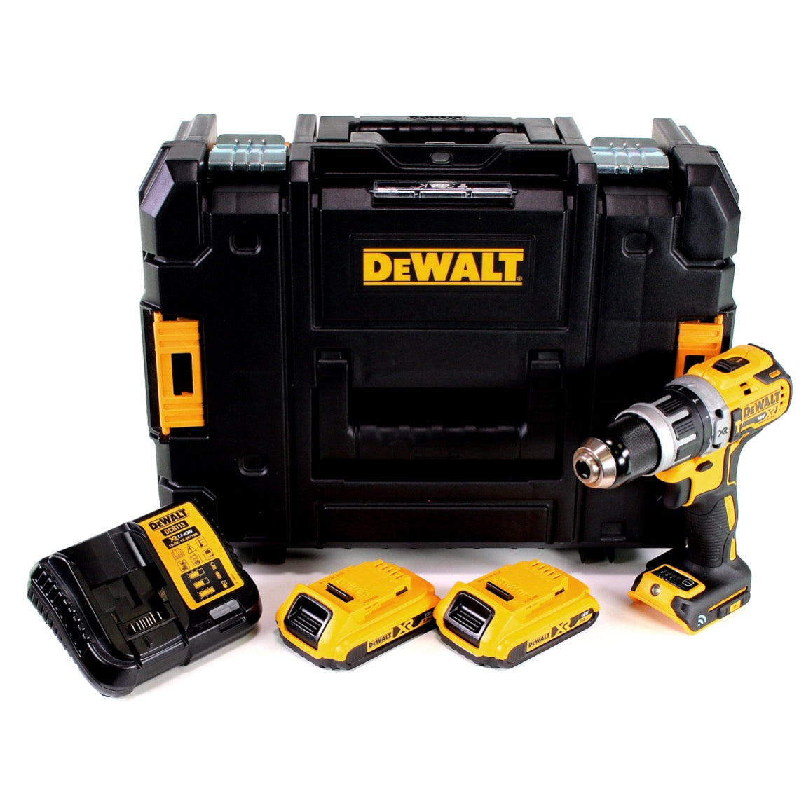 Dewalt DCD 797 D2 Akku Schlagbohrschrauber 18V Brushless + 2x Akku 2,0Ah + Ladegerät + TSTAK