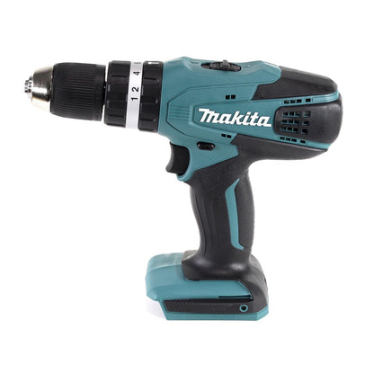 Makita HP 457 DWEX4 Akku Schlagbohrschrauber 18V 42Nm G-Serie + 2x Akku 1,5Ah + Ladegerät + 70 tlg. Bit Bohrer Set + Koffer