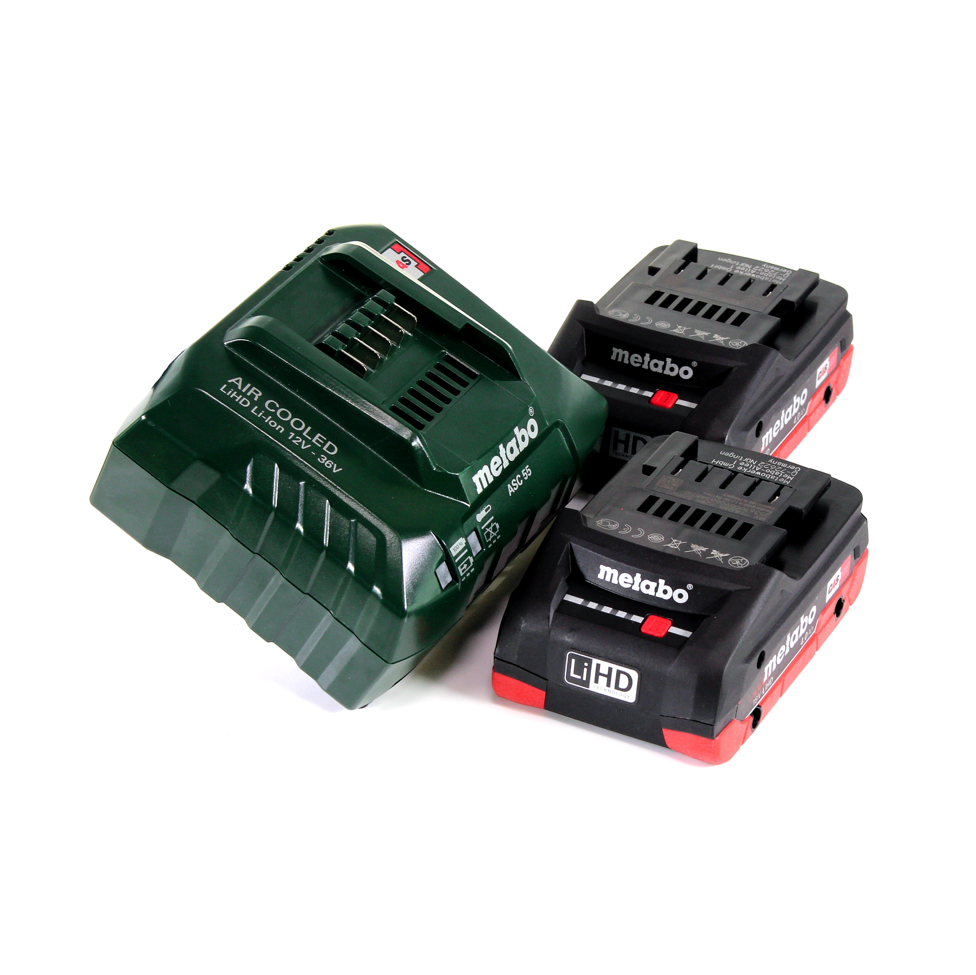 Metabo KHA 18 LTX Perforateur burineur sans fil 18V 2,2J SDS Plus + 2x Batteries 4,0 Ah + Chargeur + Coffret de transport MetaLoc ( 600210910 )