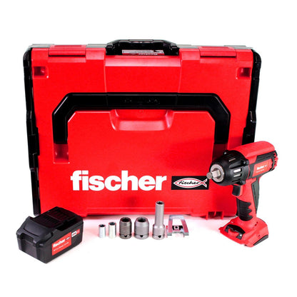 Fischer FSS 18V 400 BL Akku Schlagschrauber 1/2" 400Nm Brushless Set 2 ( 552924 ) + 1x Akku 4,0Ah + L-Boxx - ohne Ladegerät