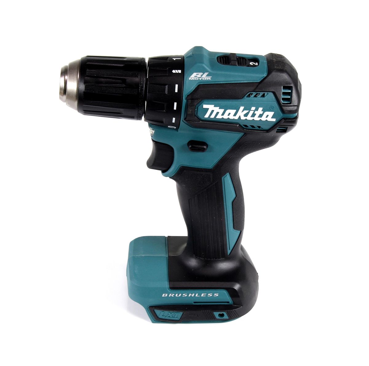 Makita DDF 483 SMX4 perceuse-visseuse sans fil 18 V 40 Nm sans balais + 1x batterie 4,0 Ah + chargeur + 70 pièces. Coffret forets + coffret