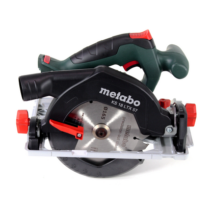 Metabo KS 18 LTX 57 Akku Handkreissäge 18V 165x20mm + 1x Akku 5,2Ah + MetaLoc - ohne Ladegerät