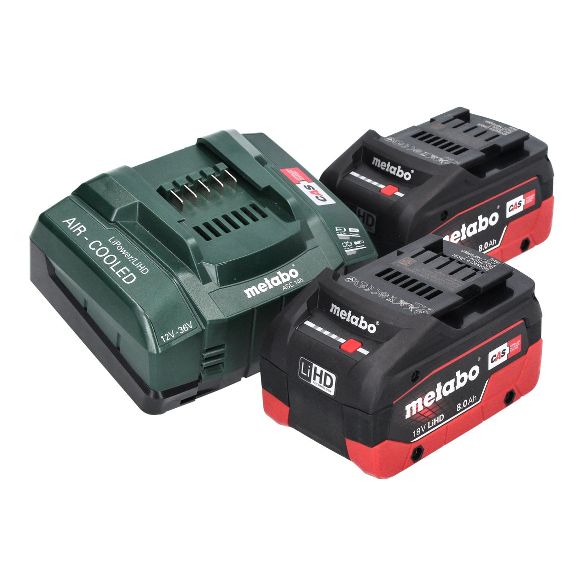 Metabo KS 18 LTX 57 Akku Handkreissäge 18 V 165 mm + 2x Akku 8,0 Ah + Ladegerät + metaBOX ( 601857810 ) - Toolbrothers