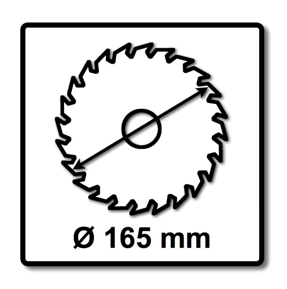 Makita CCXF16556EL SPECIALIZED EFFICUT Sägeblatt 165 x 20 x 1,45 mm ( B-57320 ) 56 Zähne für Holz, Laminat und Kunststoff