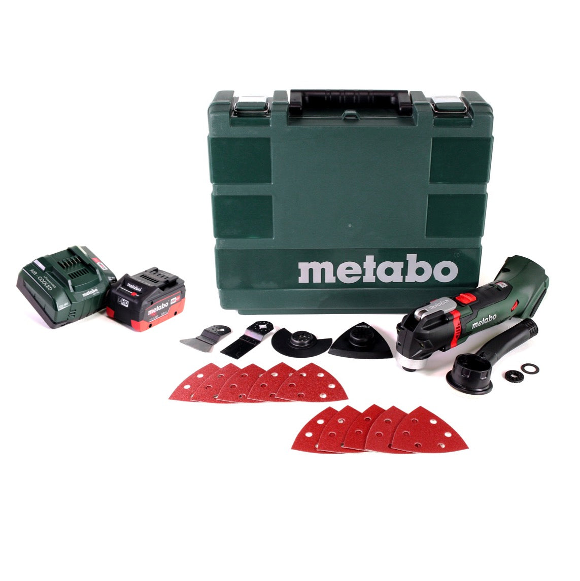 Metabo MT 18 LTX batterie multitool 18V + 1x batterie 8,0Ah + chargeur + mallette