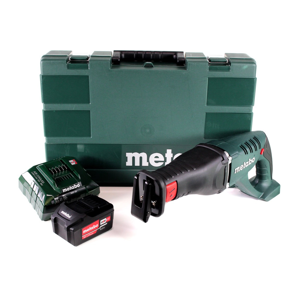 Metabo Akku Säbelsäge ASE 18 LTX + 1x Akku 5,2Ah + Ladegerät + Koffer