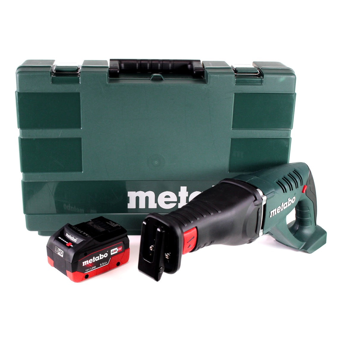 Metabo Akku Säbelsäge ASE 18 LTX + 1x Akku 5,5Ah + Koffer - ohne Ladegerät