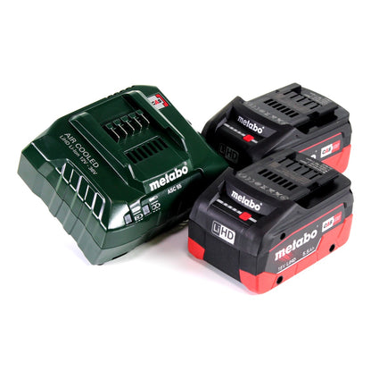 Metabo ASE 18 LTX Scie sabre sans fil + 2x Batteries 5,5Ah + Chargeur + Coffret de transport ( 602269660 )