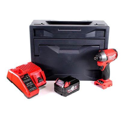 Milwaukee M18 CID-401M Akku Schlagschrauber 18V 180Nm 1/4" Brushless + 1x Akku 4,0Ah + Ladegerät + M-Box