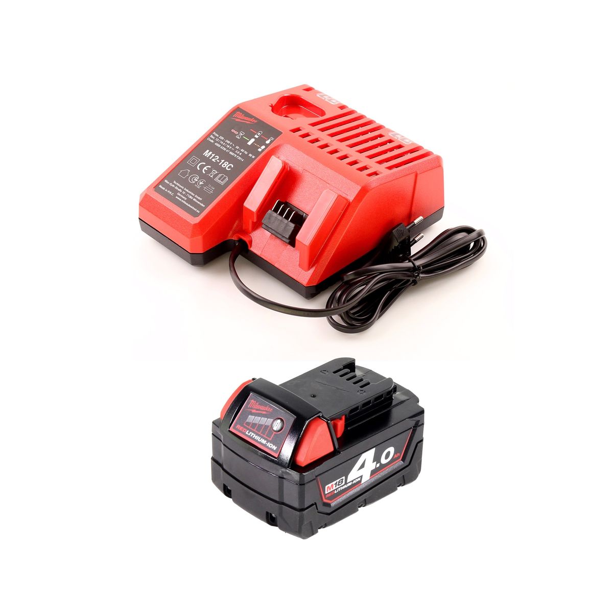 Milwaukee M18 ONEID-401M Akku Schlagschrauber 18V Brushless 1/4" 203Nm + 1x Akku 4,0Ah + Ladegerät + M-Box