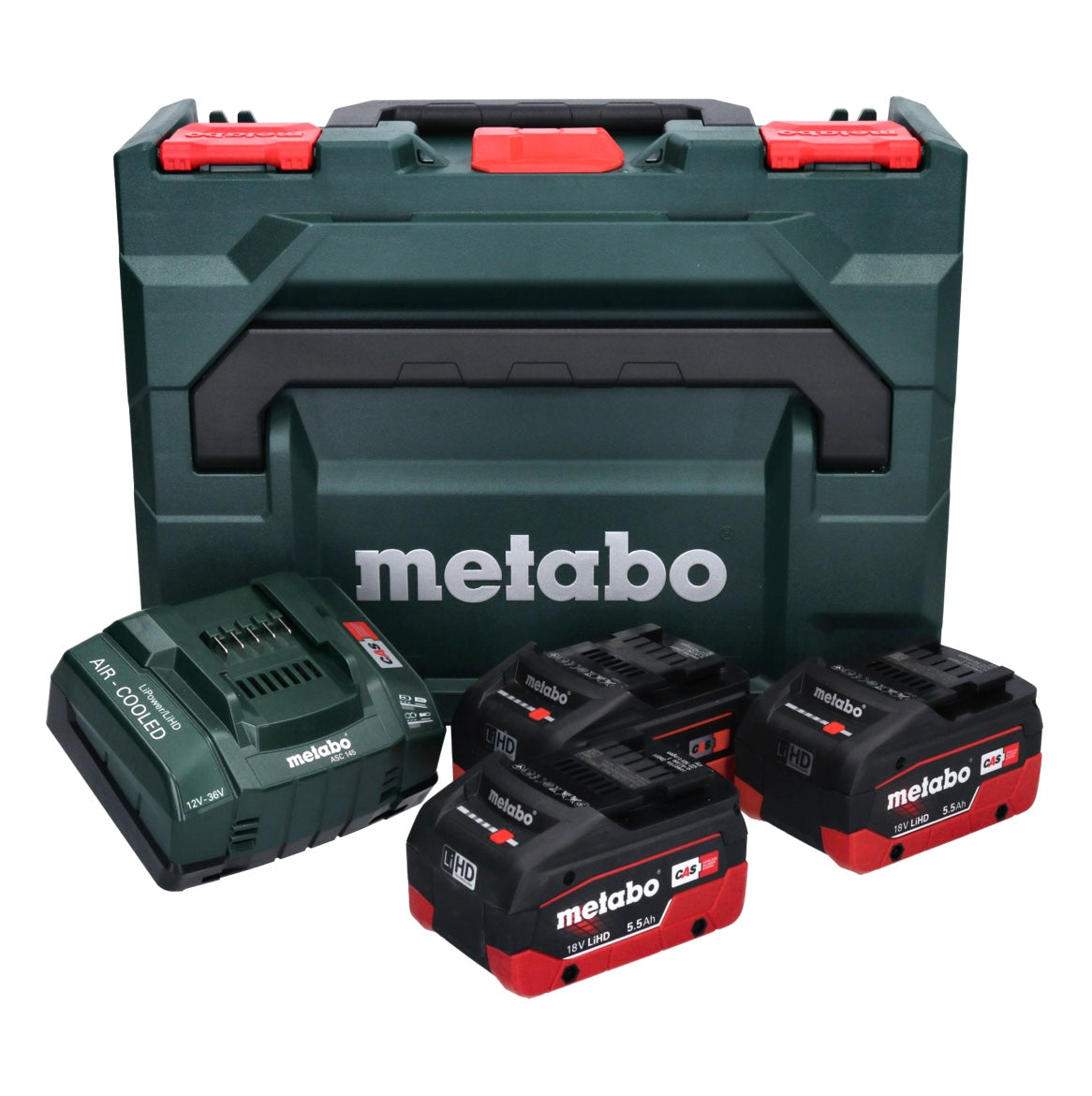 Metabo Basis Set LIHD + 3x Akku 5,5 Ah + Ladegerät + metaBOX ( 685069000 ) - Toolbrothers