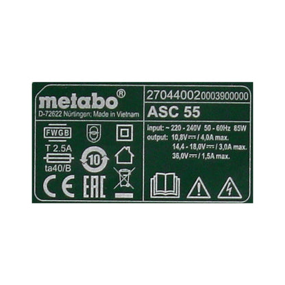 Kit de base Metabo LIHD + 3x batterie 5,5 Ah + chargeur + Metaloc (685169520)