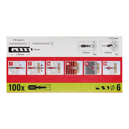 Fischer Profibox DUO-Line mit 1000 Stk. DUOPOWER 6x30mm + 50 Stk. DUOTEC 10 + 50 Stk. DUOBLADE ( 553667 )