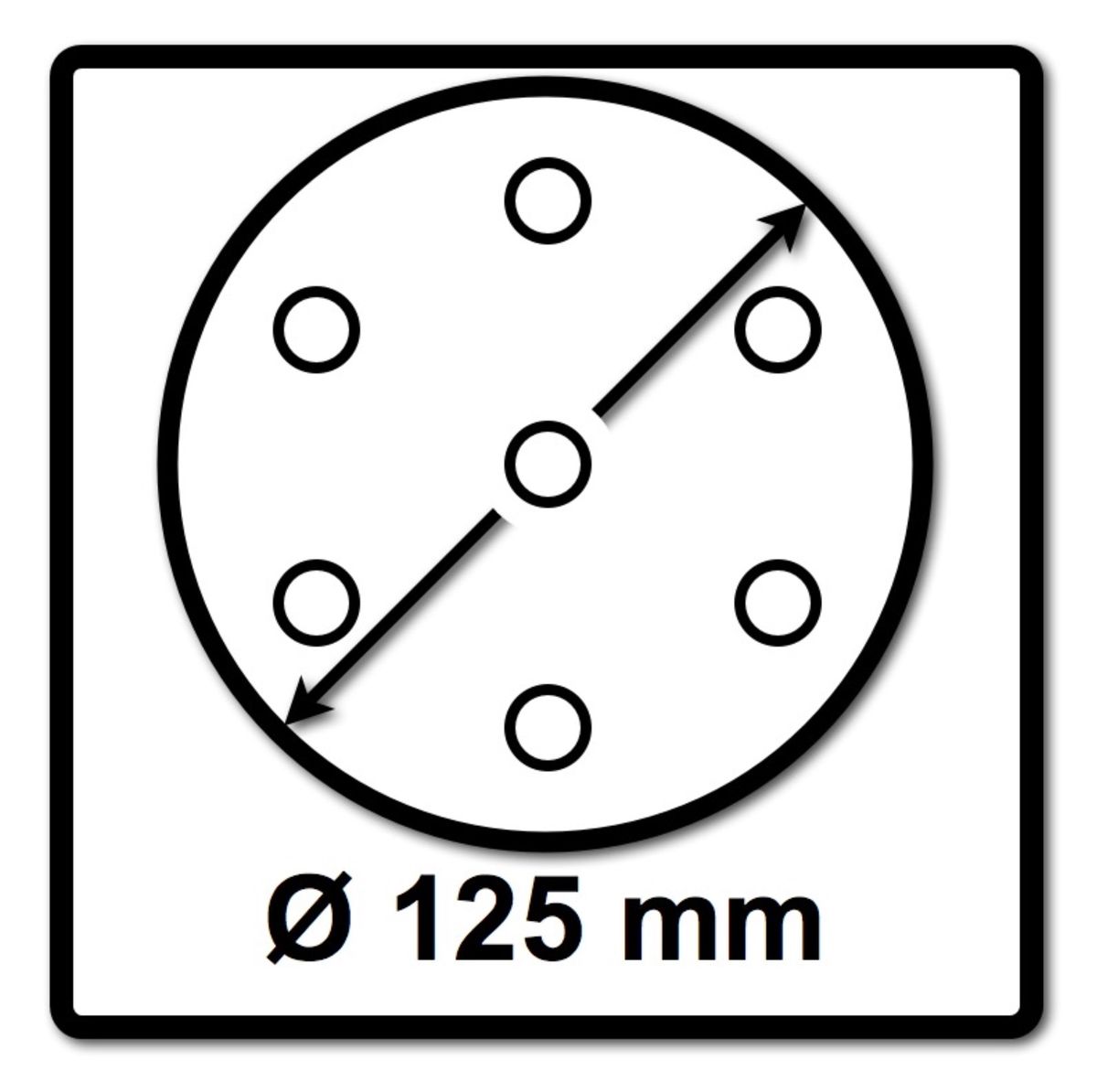 Makita Schleifpapier Klett 125mm K120 50 Stk. ( P-43664 ) für DBO BO DCW DWE GEX PEX SXE BOS - Toolbrothers