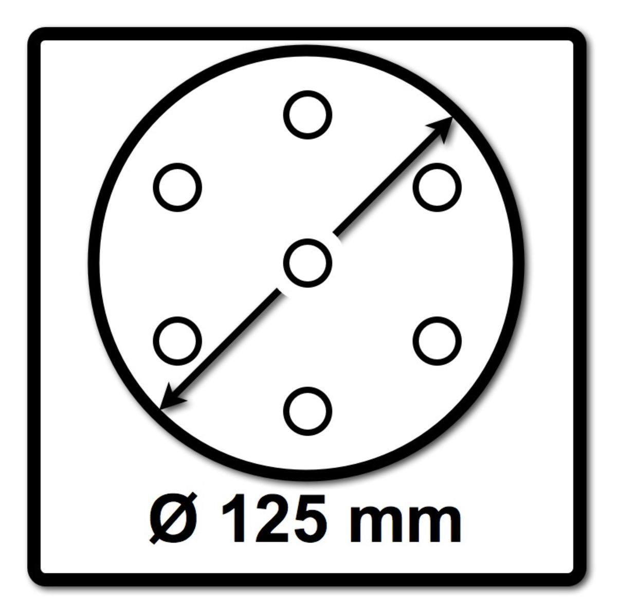 Makita Schleifpapier Klett 125mm K180 50 Stk. ( P-43670 ) für DBO BO DCW DWE GEX PEX SXE BOS - Toolbrothers