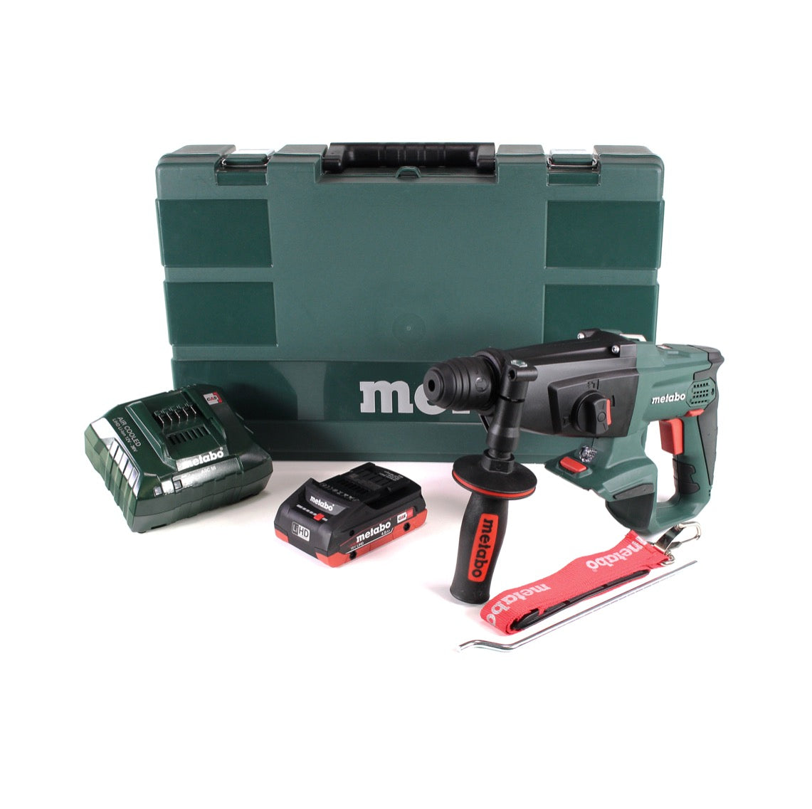 Marteau combiné à batterie Metabo KHA 18 LTX 18V + 1x batterie 4,0Ah + chargeur + étui