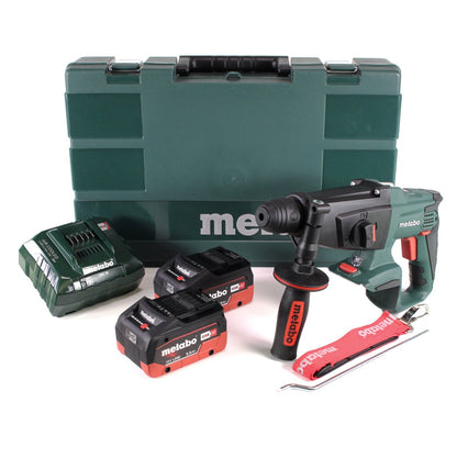 Marteau combiné à batterie Metabo KHA 18 LTX 18V + 2x batteries 5,5Ah + chargeur + mallette