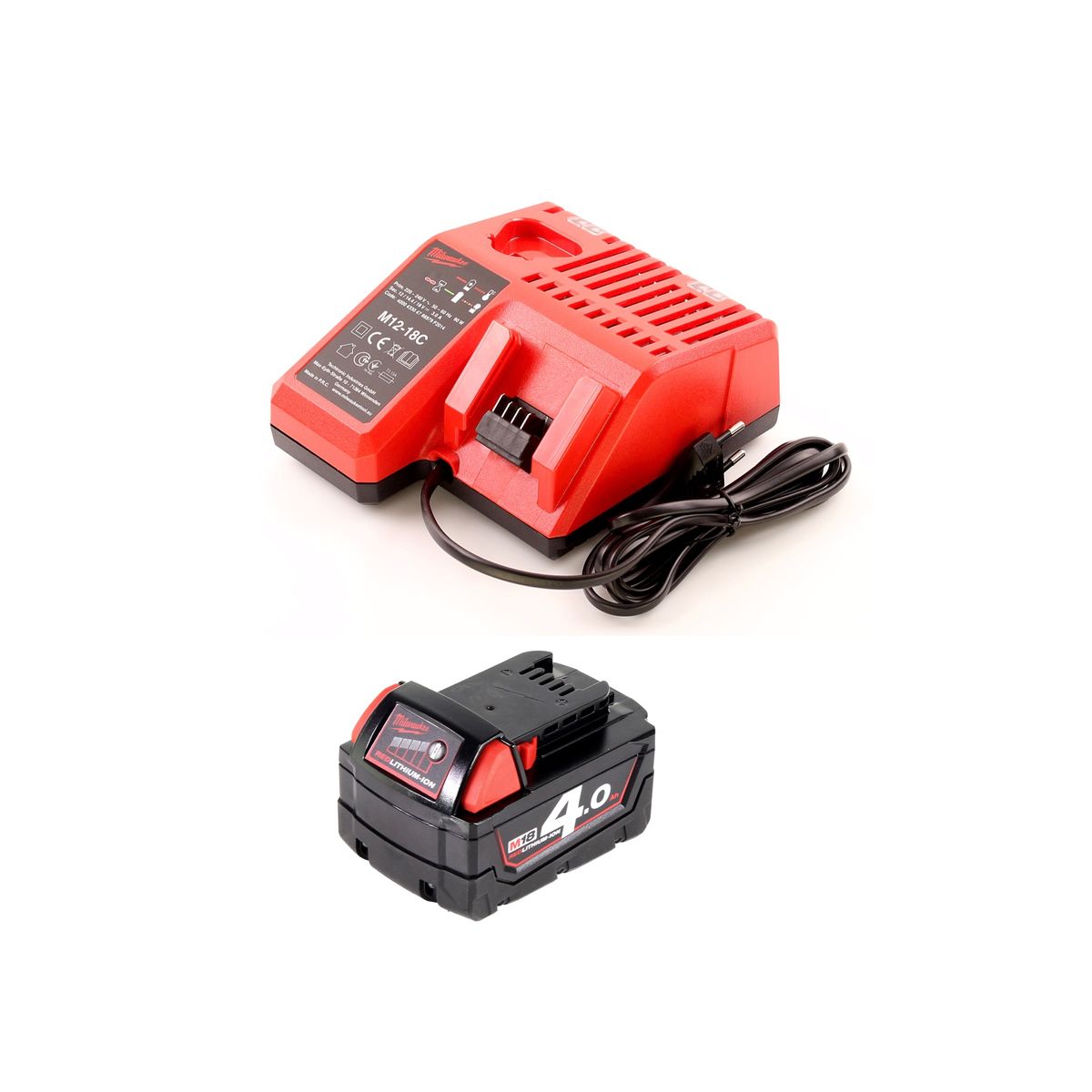 Milwaukee M18 FJS-401 C Stichsäge 18V Brushless + 1x Akku 4,0Ah + Ladegerät + 16x Stichsägeblatt